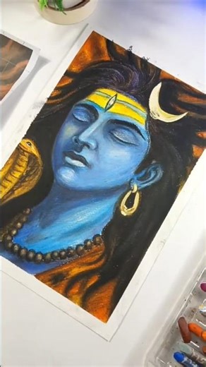 finally complete Mahadev drawing 😍#shorts #lordmahakal #trending #drawing