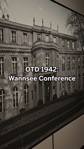 #OTD in 1942, 15 high-ranking Nazis met in Wannsee to determine the "Final Solution of the Jewish Question" — their euphemism for the systematic mass murder of the Jews. Although the conference lasted only 90 minutes, the fates of millions of people were affected. At the Wannsee Conference the Nazis collaborated with government agencies - in particular, railroads - in order to plan how to most efficiently deport millions of Jews to the East, laying the groundwork for the concentration and death 