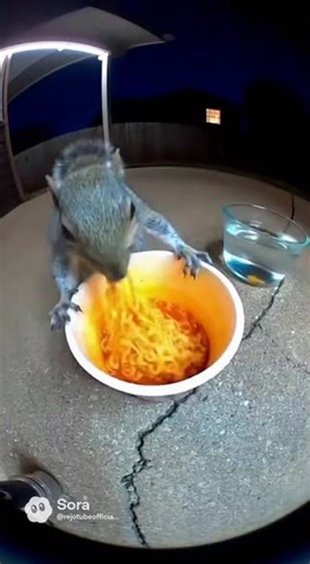 Spicy Food Challenge Gone Wrong for This Squirrel 😭🔥