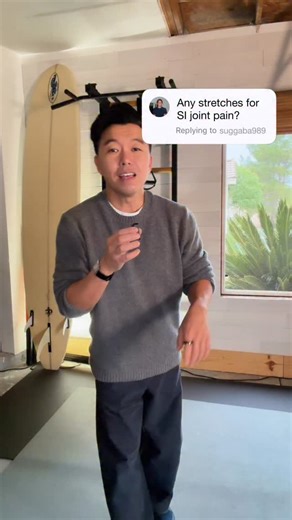 For si joint pain, probably one of the most common questions I get is “can you give me some stretches to do for it?” I rarely give out SI joint specific stretch’s, especially when we are treating a painful SIJ. Something that does help is controlled movement. The SI Swoops are amazing. Let me know if this helped! | Dr. Jacob