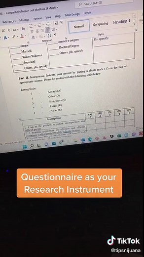 Paano gumawa ng questionnaire? #fyp #foryoupage #edutok #research #researchpaper #teachtok