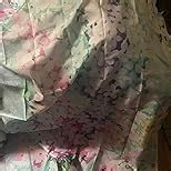 Extra Long Shower Curtain 72 x 96 Inch, Floor to Ceiling X-Long Blue Floral Shower Curtains, Pretty Funky Watercolor Colorful Flower Fabric Bathroom Shower Curtain Set with Hooks