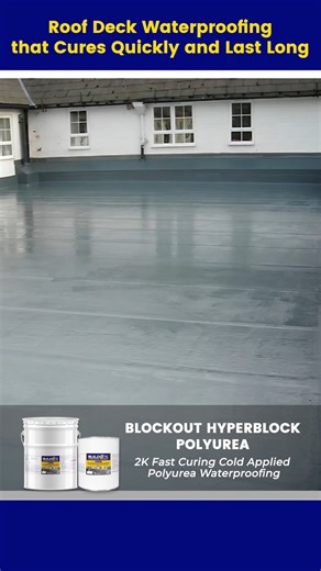 Tight project deadlines? Here’s a fast-curing waterproofing solution designed to last. When time is critical, polyurea waterproofing delivers the speed and durability your project demands. This advanced coating forms a seamless, flexible, and highly resistant barrier against water and corrosive elements. With its rapid curing time and excellent performance under extreme conditions, it’s the ideal choice for roof decks and other exposed surfaces that need long-lasting protection—fast. Watch this 