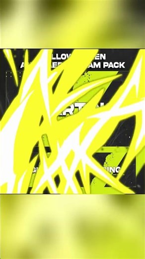 Yellow Green Animated Stream Package|Stream Overlays |Stream Overlay Pack | Twitch, OBS, Streamlabs