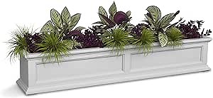 Amazon.com : Mayne Fairfield 5-Foot Window Box – Self-Watering, Weather-Resistant Planter for Flowers – Durable Design for Outdoor Use, Perfect for Windows : Plant Window Boxes : Patio, Lawn & Garden