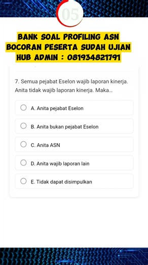 RAHASIA SOAL PROFILING ASN #soalprofilingasn #profilingasn #asn