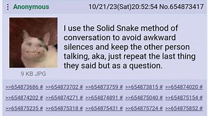 Solid Snake Method of Conversation | Know Your Meme