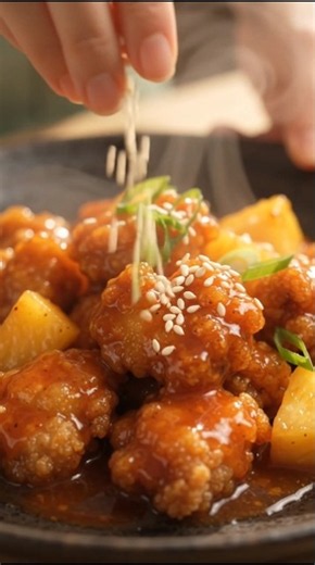 Sweet & Sour Pineapple Chicken 🍍🔥 | Chinese Anime Cooking