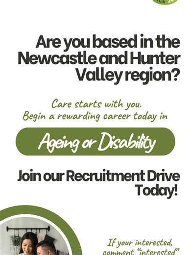 Newcastle Recruitment Drive - Aged Care and Disability #disability #agedcare