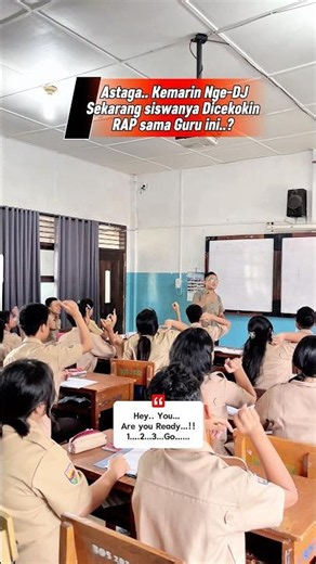 Astaga, Setelah kemarin Nge-DJ, sekarang siswa ini disuruh Nge-RAP untuk belajar Inggris