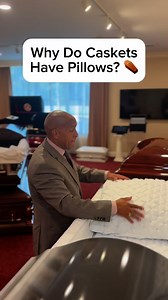 Why do caskets have pillows? #funeraldirector #funeralhome #funeral # funeralservice | Calhoun Funeral Home & Cremation Service