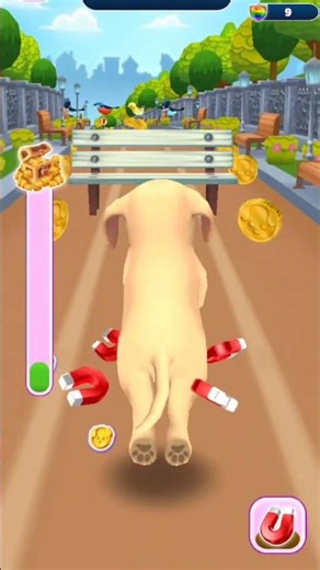 Pet dog is running in pet run game #petrunner #runner #doggame #dogrunning #trendinggameplay