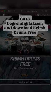 Drum Plugin Tutorial -@Bogren.Digital Krimh Drums Free. #tutorial #shorts #viral #drums #nuxdm8