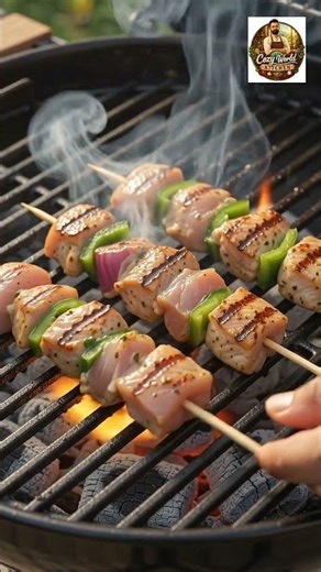 Authentic Greek Chicken Souvlaki | Mediterranean Street Food #food