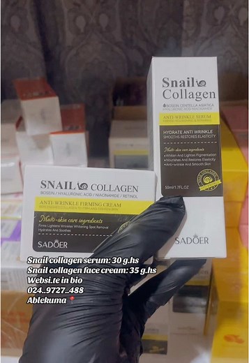 Snail Collagen Serum and Cream for Glowing Skin