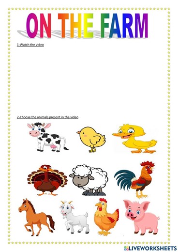 Pdf online activity: On the Farm