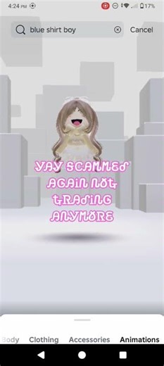 roblox user :am_roxy2: scammed me out of swirly axe