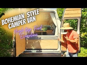 Bohemian style Ford Econoline camper van