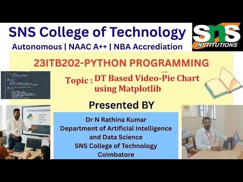 DT Based Video-Pie Chart Using Matplotlib | PYTHON PROGRAMMING | SNS Institutions