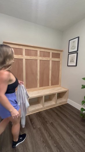 136K views · 1.5K reactions | Mudroom entryway build pt.2 I appreciate all the input everyone gave me the last few days for this project. We had limited time and limited experience so I wanted to keep it simple as my ideas tend to get away from me. Though very classic, I’m so happy with how it turned out. Stay tuned for part 3 for the color -#diyprojects #mudroomentry #diy #remodel - | That Tile Chick | Facebook