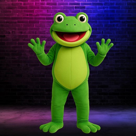 Handmade Plush Frog Mascot Costume: Full Body Suit for Cosplay & Events - Etsy