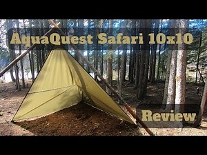 Aquaquest Safari Hybrid 10x10 Review My New Bushcraft Tarp