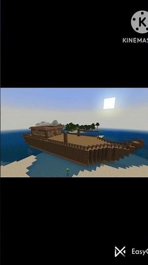 I built a ship in Minecraft #minecraft #shorts