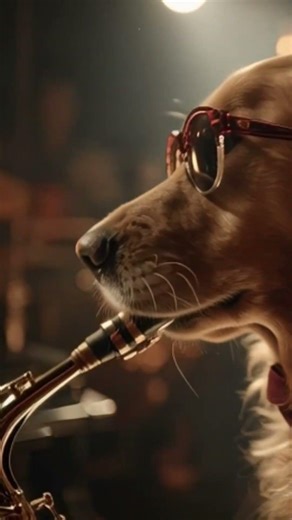 #saxophone Dog dance