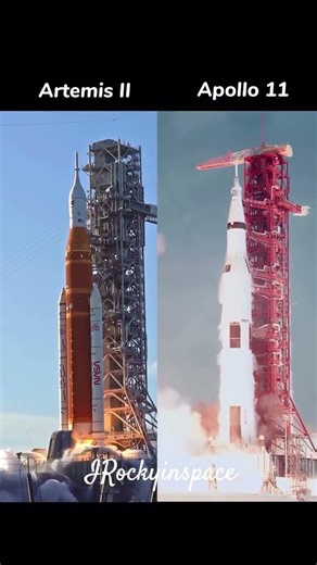 Apollo 11 & Artimis 2 launch #irockyinspace