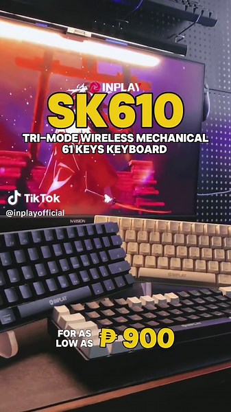 Enhance your gaming experience with the Inplay SK610 Trimode Mechanical Keyboard!