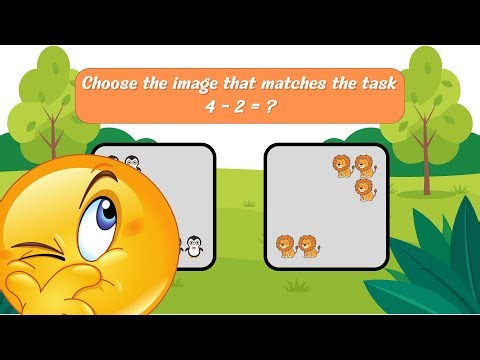 Subtraction 1–10 for First Grade | Math Quiz for Kids | Choose the Correct Image | Safe Place