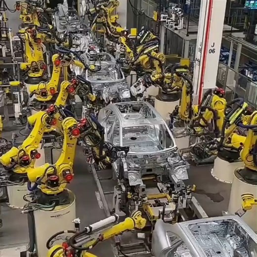 RayPCB on Instagram: "Automated production line for automotive manufacturing, welding robot welds a frame in 30 seconds #RayPCB #robotics #robots"