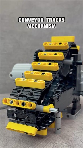 Conveyor Tracks Mechanism #lego #legotechnic #mechanism #mechanical