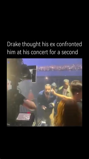 Real History on Instagram: "The moment people joke about is when Drake briefly looked rattled during one of his concerts after spotting someone in the crowd who strongly resembled his ex, causing him to pause and double-take mid-performance. For a split second, his expression shifted from confident performer to genuinely caught off guard, like he thought he was about to have an unexpected, very personal confrontation in front of thousands of fans. When he realized it wasn’t actually her, he laug