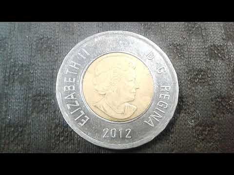 Coin Error Royal Canadian Polar bear toonie Two Dollars 2012 Coin Canadian Value