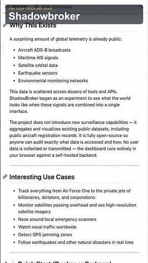 Shadowbroker Maps Live OSINT Across Air, Sea, and Land