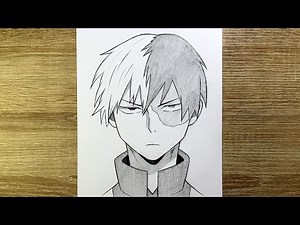 How to Draw Shoto Todoroki from My Hero Academia | Easy Step-by-Step Anime Drawing Tutorial