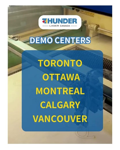 Demo Center Locations Thunder Laser Canada