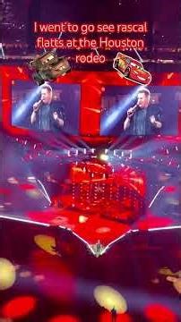 Rascal flatts singing life is a highway at the Houston rodeo concert #houstonrodeo #disney #cars
