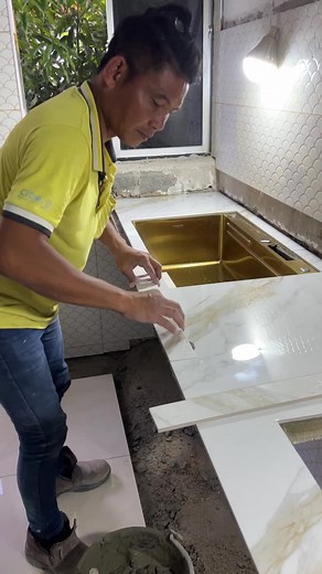 Cara Pasang Tiling Table Top dengan Mudah