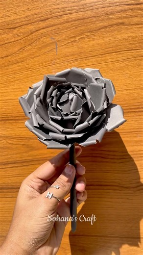 DIY paper black rose🌹 #diy #craft #art #usa #flowers #paper