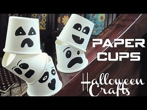 Easy Halloween Paper Cup Crafts 👻🎃 | DIY Decorations