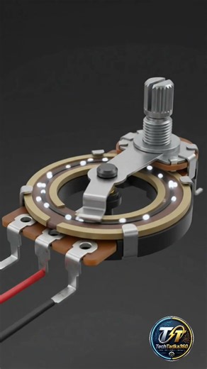 How a Potentiometer Works in 10 Seconds! ⚡#potentiometer #techshorts #project #repair