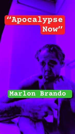 The return of Marlon Brando/scene from “Apocalyptic Now” #classicmoviestars