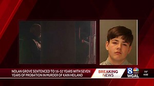 Nolan Grove sentenced to minimum sentence of 16 years in a state correctional institution