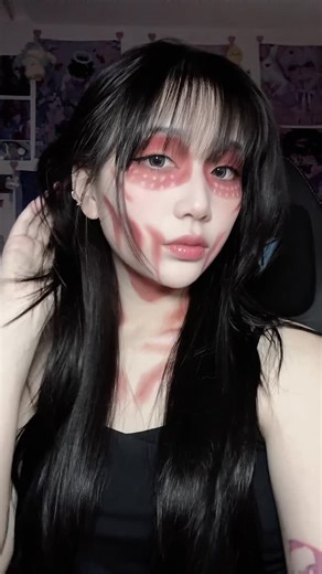 Akaei Ray ♡ on Instagram: "last min halloween makeup idea for trick or treating 🤩"