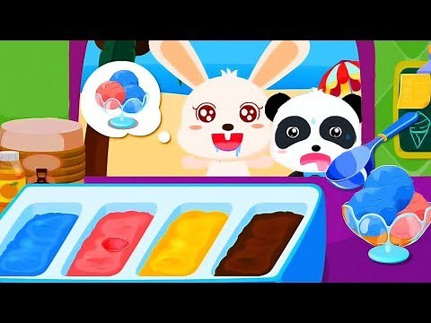 Ice Cream Factory | Baby Panda Ice Cream Shop | BabyBus Gameplay Video