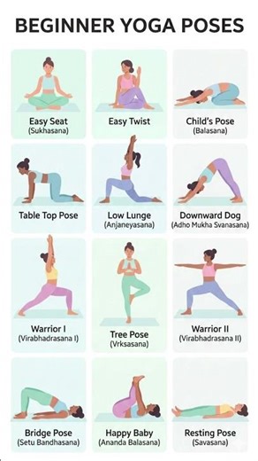 12 Beginner Yoga Poses Everyone Should Know 🧘‍♀️