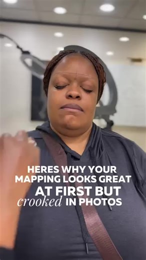 Here’s what might be throwing off your symmetry: ✍🏾 1. You’re only checking from one angle. What looks even head-on might look totally off in photos. Take pictures from above, below, and the sides—your camera will always catch what your eyes miss. ✍🏾 2. Your client’s head isn’t centered. Even a slight tilt can make one brow look higher. Always level the head before finalizing your shape or pre-draw. ✍🏾 3. You’re not standing behind the client. You need to step behind them and look from their 