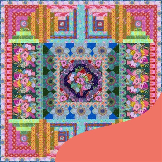 Join Anna Maria Horner on an adventure through her favorite cities around the world in her Welcome Home Quilt Club! You’ll travel with her to Nashville, Chicago, London, Amsterdam, Patras, Perth, and Adelaide {in a manner of speaking :)}! Welcome Home Quilt Kit by Anna Maria Horner details: Finished Size: 84” Square Techniques: Fussy Cutting, Applique, Mitered Borders, Quilting Skill Level: Confident Beginner Your kit will include: • Over 18 yards of beautiful Welcome Home fabric by Anna Maria •